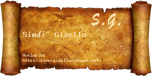 Simó Gizella névjegykártya